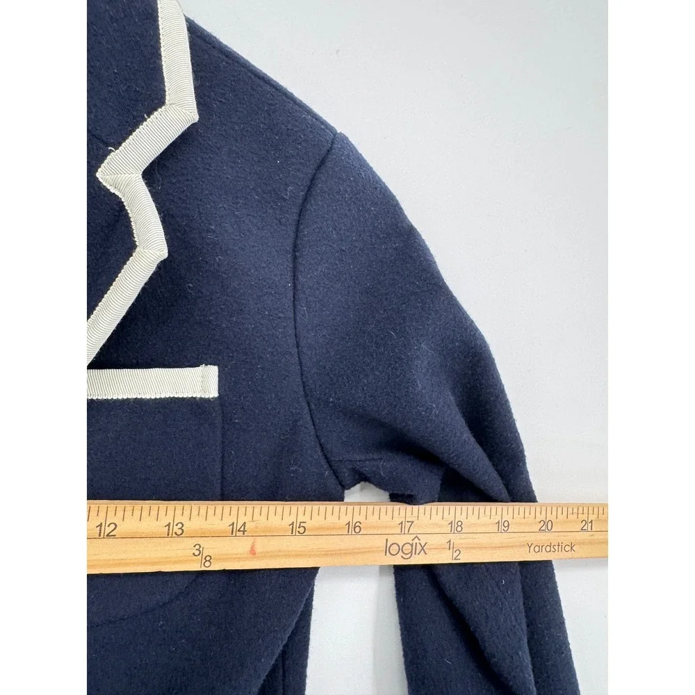 Rowing Blazers x Target Navy Wool Blend Blazer Kids Size M(8) Preppy Dressy